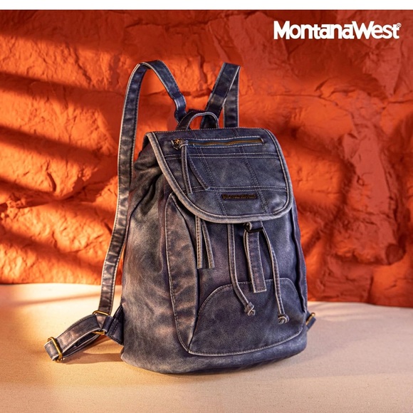 Montana West Backpack for Men Women Drawstring Casual Daypack for Men Travel - Picture 3 of 7